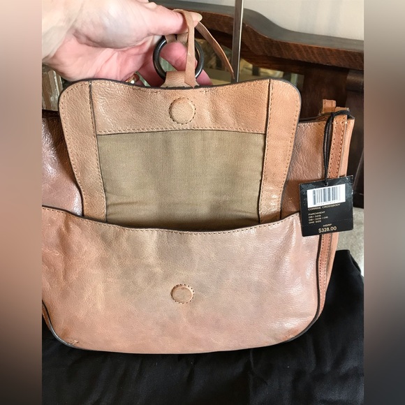 Frye Corrine Leather Crossbody Shoulder Bag Parchment Retail $328 - Picture 12 of 14